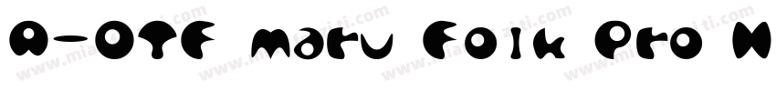 A-OTF Maru Folk Pro H字体转换